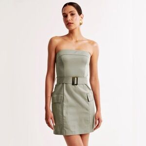 Abercrombie & Fitch Strapless Utility Dress